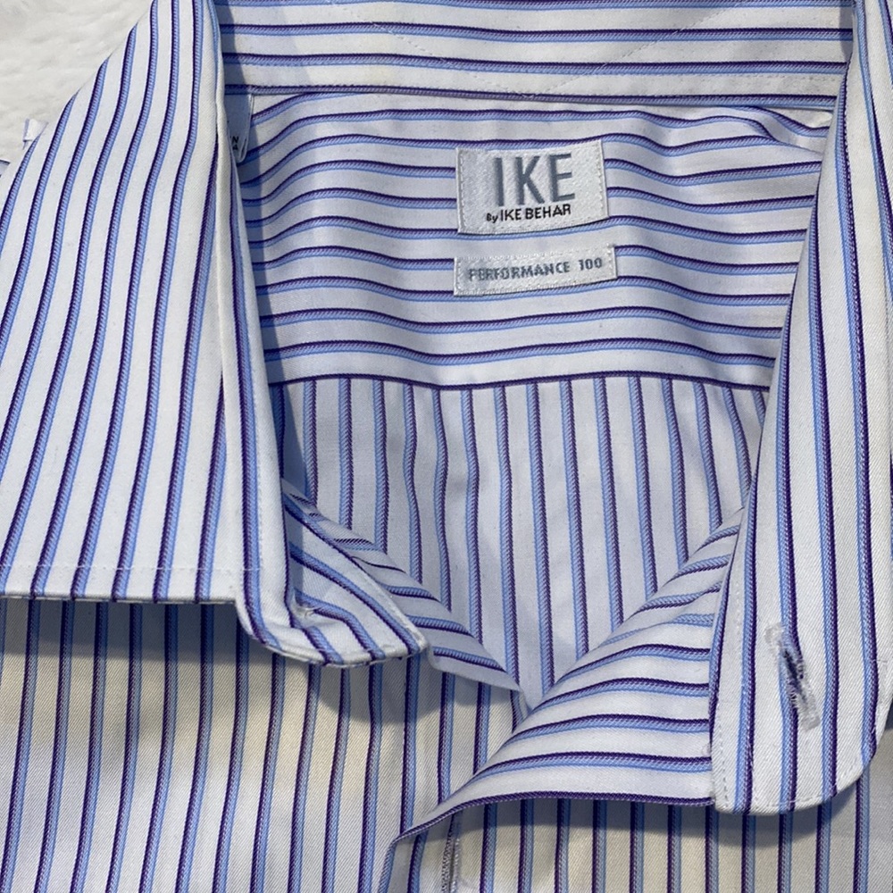 IKE by IKE BEHAR striped button down dress shirt - Picture 2 of 5